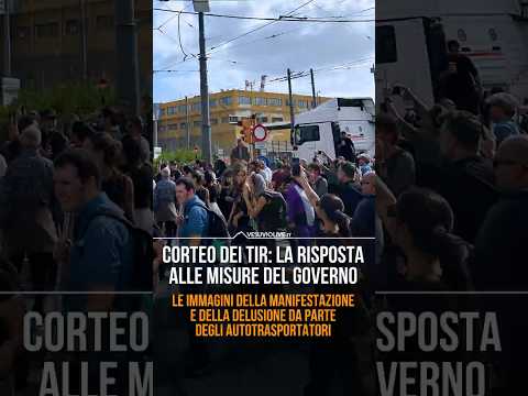 Camion in corteo a Napoli: la protesta esplode sul caro gasolio