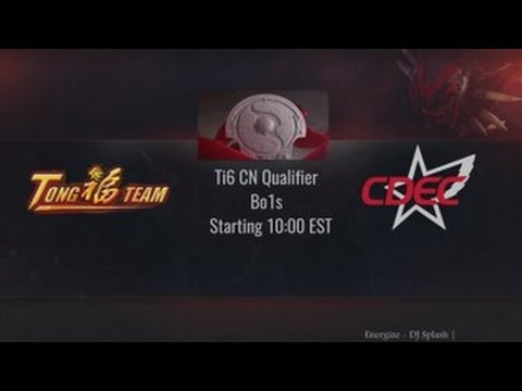 TongFu vs CDEC game 1/1 || TI6 Chinese Qualifier Dota 2