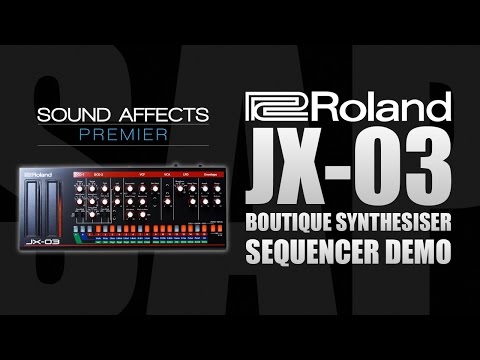 Roland JX-03 Boutique Synthesiser Sequencer Demo Guide
