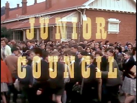 Cover image for Film - Glenorchy Junior Council - Tasfilm production. Formation of junior council at Glenorchy. Councillors have various projects for advancement & beautification of their city & in assisting the city council manage its affairs. Features Penny Cresswell.