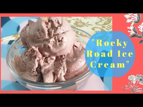Homemade Rocky Road Ice Cream