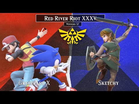 Red River Riot XXXV | Grapezard X (Sonic, Pokémon Trainer) vs. Sketchy (Link) - Winners Semi-Final