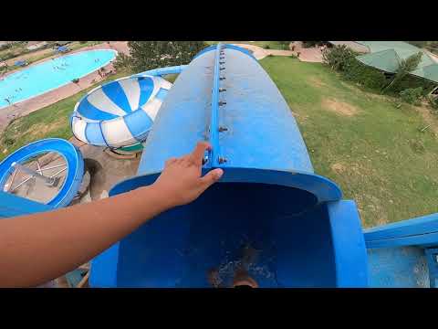 Waterslides at Suntago Waterpark in UZBEKISTAN