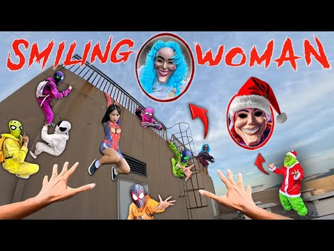 7 SPIDERMAN Vs SMILING WOMAN REAL LIFE ESCAPE 263.0 (Horror Parkour Pov Short) | Epic POV