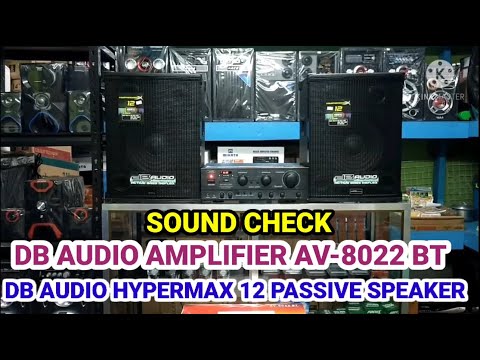 UNBOXING DB AUDIO SUMO 12 XL-1292 SPEAKER AND DB AUDIO AV- 8022 BT  AMPLIFIER SOUNDS CHECK.