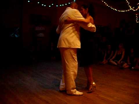  Facundo Posadas  and  Maria Jose Sosa  are  dancing  to  a  vals