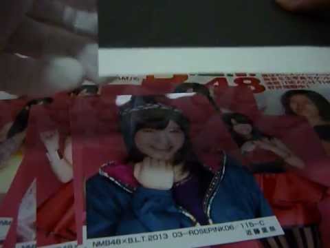 NMB48 生写真 BLT 2013 3月 MARCH 50冊初開封動画 直筆!!!