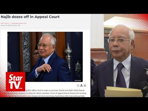 Najib: I did not fall asleep in court, just closed my eyes