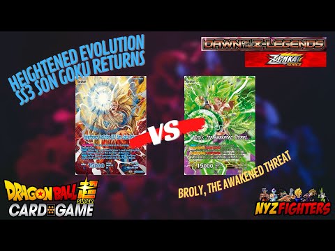 Heightened Evolution SS3 Son Goku Returns VS Broly, the Awakened Threat #zenkai #nyzfighters #dbscg