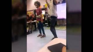 Ayo & Teo performance in class