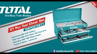 TOTAL 97 Pcs Tool Chest Set THPTCS70971