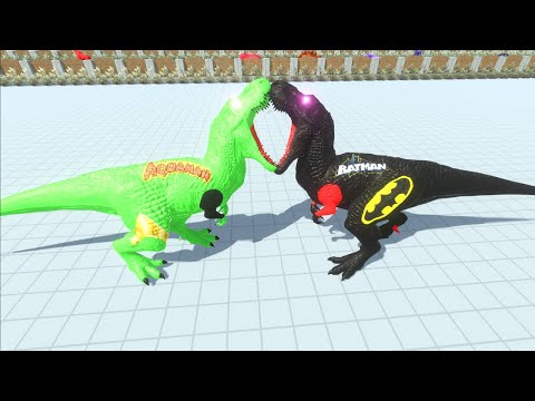 BAT MAN T-Rex DEATH RUN - Animal Revolt Battle Simulator