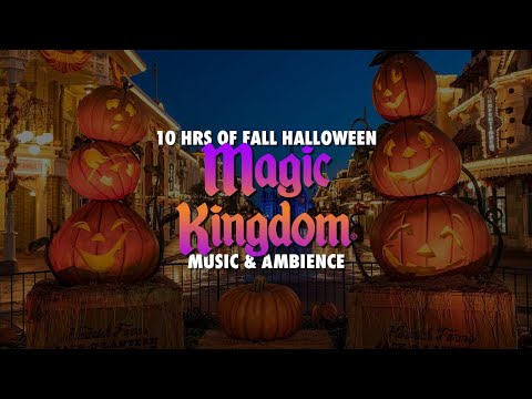 10 Hours of Fall Halloween Magic: Disney World Magic Kingdom Sounds & Ambiance 🎃🍂