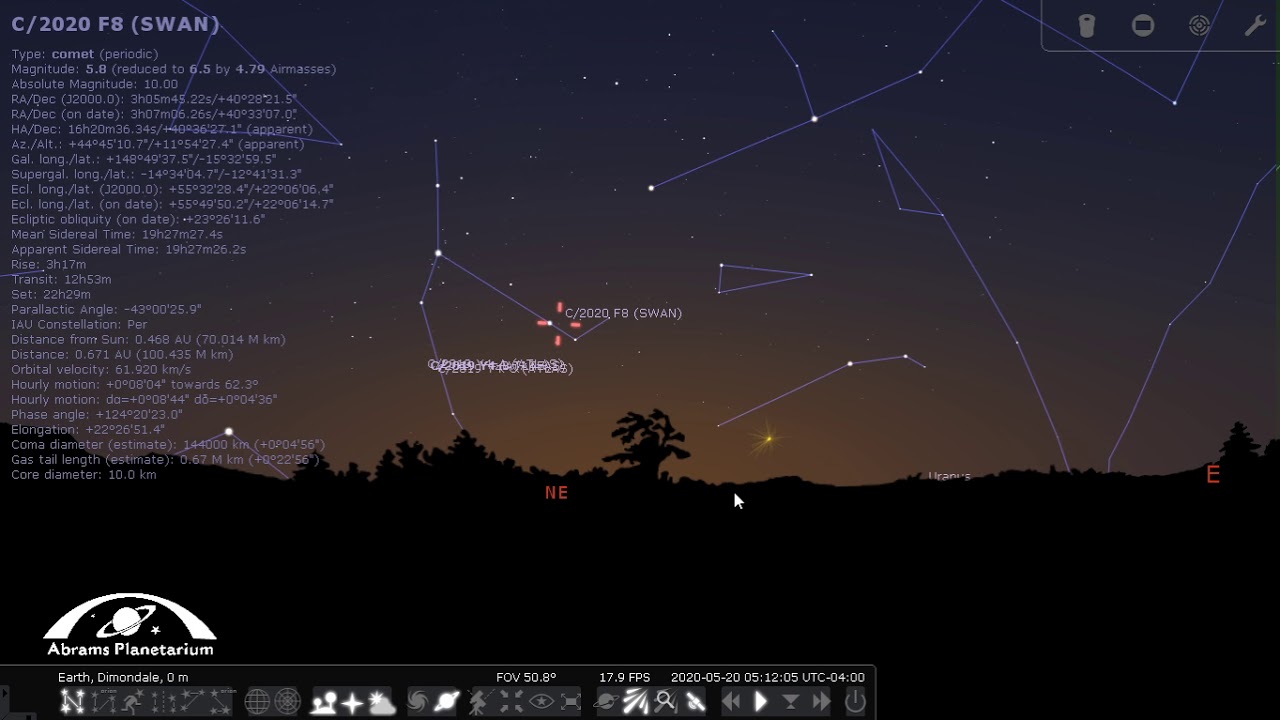 Comet Swan (C/2020 F8) - 2020 May 9th to 21st