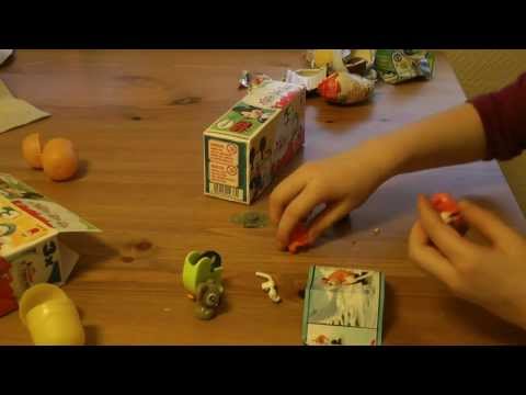 6 Surprise Eggs: Kinder Egg ( music ..ChannelAlexandru)