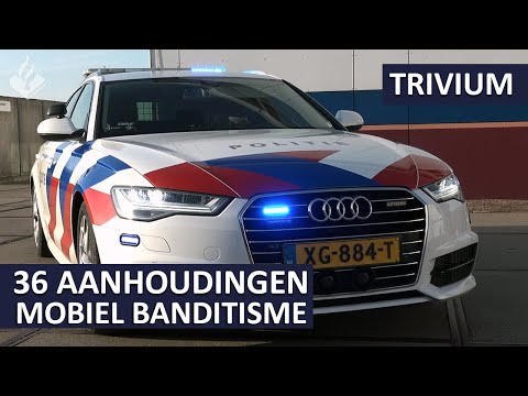 Politie Landelijke Eenheid - 36 aanhoudingen in de strijd tegen MOBIEL BANDITISME.