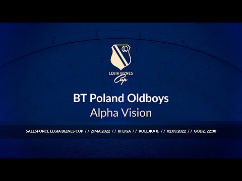 Skrót spotkania BT Poland Oldboys - Alpha Vision ( Legia Biznes Cup Zima 2022 )