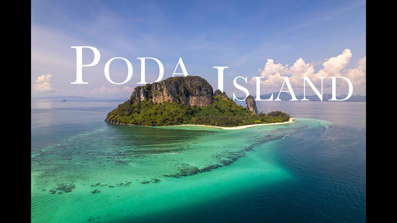 Discover the cinematic aerial vistas of Poda Island.
