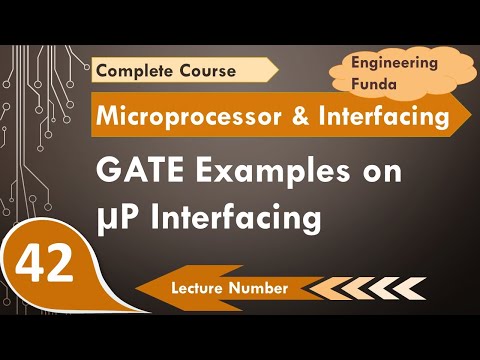 GATE examples on microprocessor interfacing with peripherals and addressing resistors