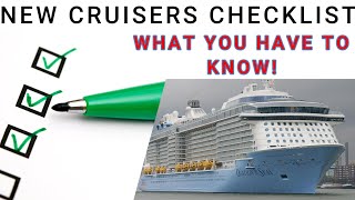 New Cruisers Check List l What you have to know!