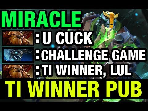 MIRACLE FIRST GAME AFTER TI WIN - Earth Spirit - Dota 2