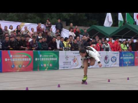 2016 Asian roller skating championship Classic Slalom Senior Women 4th Place Lee Bo Yeon (KOR)