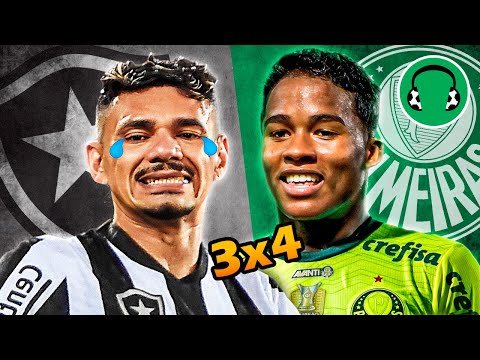 ♫ 4x3 - VIRADA ÉPICA DO PALMEIRAS NO BOTAFOGO (com show de Endrick!) | Paródia Lapada Dela