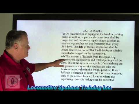 LSTV-029 FRA General requirements (Locomotive)