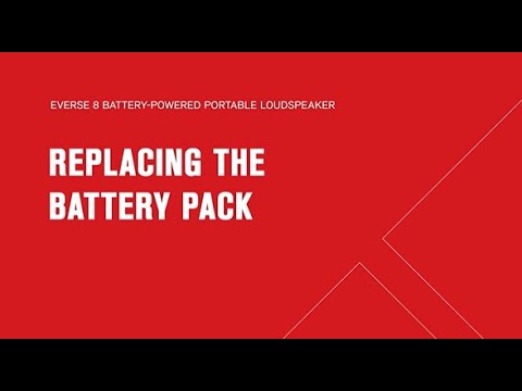 EVERSE 8 Training - How to Replace the EVERSE 8 Battery
