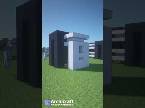 Insane 2 min Minecraft House Build: Concrete & Quarts!