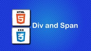 HTML5 and CSS3 Beginner Tutorial 19 - Div and Span