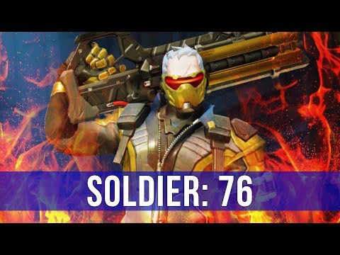 Overwatch - Best soilder 76!!! 70 Elims 42 Final Blows