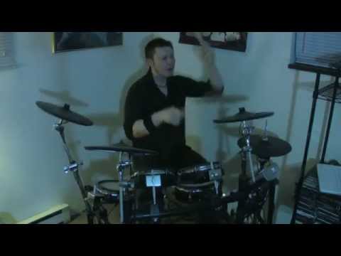 DJ Poulpi's Adele/Fear Factory Mashup Multi-Cam Drum Cover By Rich Crowley