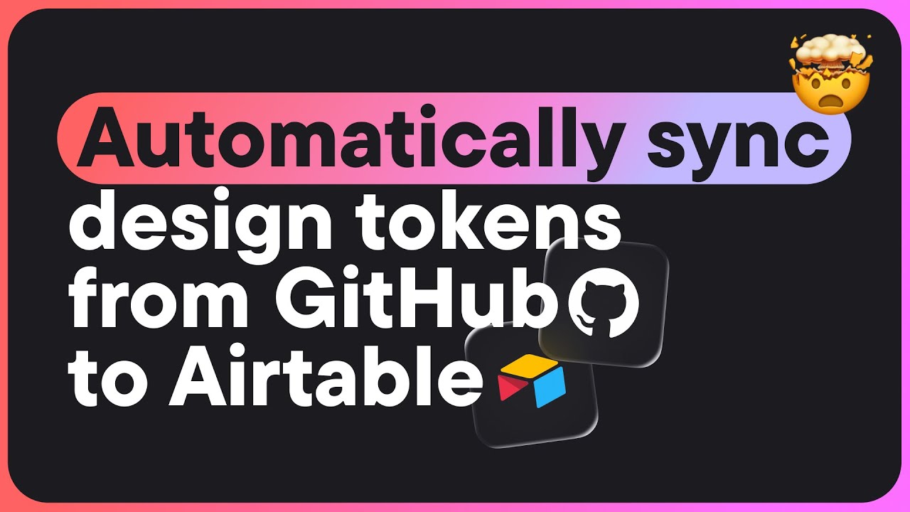 Automatically sync design tokens from GitHub to Airtable