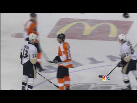 Chris Kunitz vs Scott Hartnell Apr 19, 2009