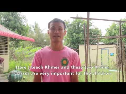 Provide language classes for 35 Cambodian children