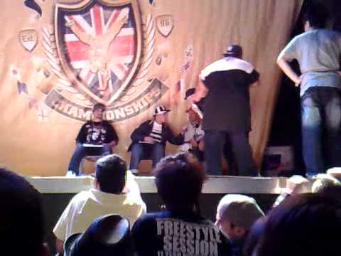 Hozin vs Franquey  2009 Popping UK BBOY CHAMPS