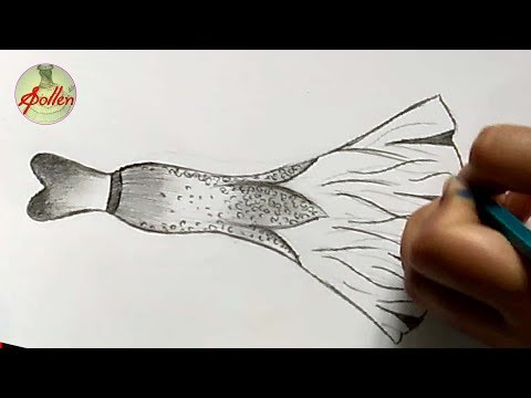 How to draw a wonderful Fashion dress - S Pollen - YouTube