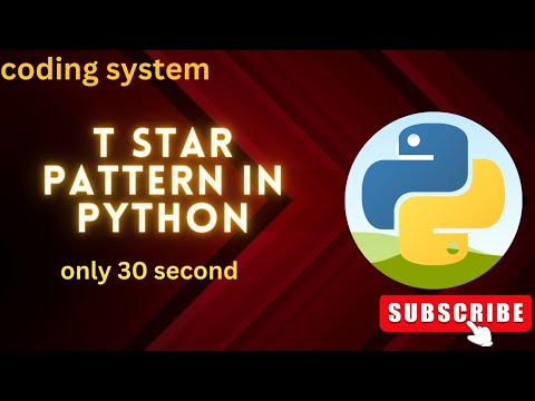 T Star Pattern In Python For Loop Star Patterns Python3 Star Patterns T Pyramid Shape In Python