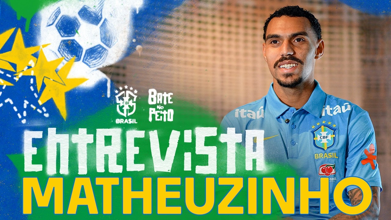NOVATO, MATHEUZINHO QUER “DEMONSTRAR SER MERECEDOR” DE ESTAR NA SELEÇÃO