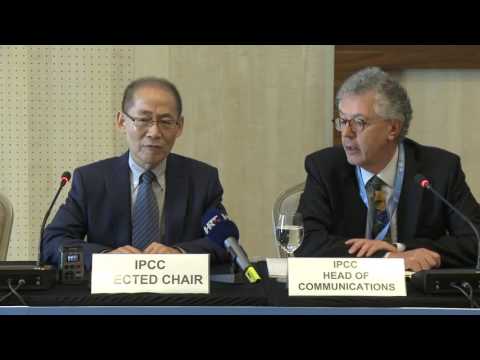 Press Conference with the Elected Chair of IPCC
