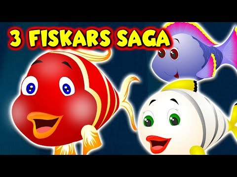 En saga om tre fiskar | Sagor för barn | Tecknat på Svenska