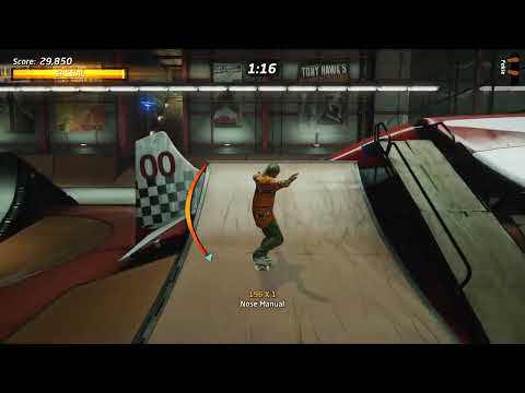 Tony Hawk's Pro Skater 1+2 - Collect 5 Pilot Wings and 3 Hangtime Gaps - Park Goals at The Hangar