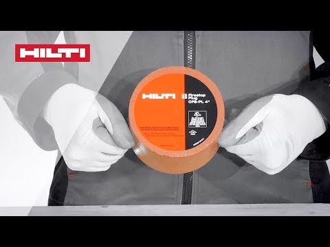 HOW TO install Hilti CFS-PL firestop plugs for cable penetrations - UL
