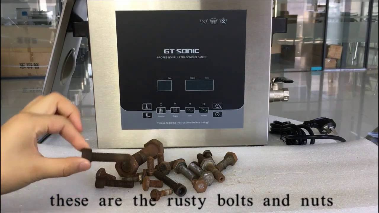 how to remove rust from nuts and bolts with ultrasonic cleaner
