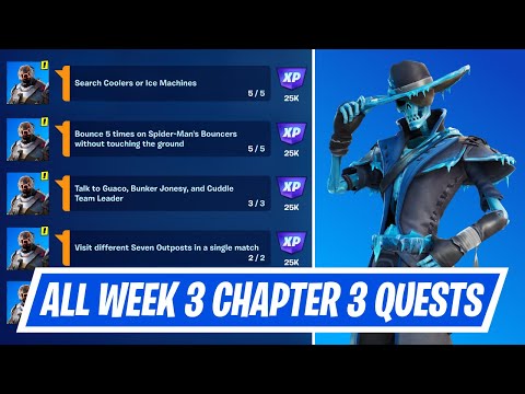 All Week 3 Season Quests Challenges in Fortnite - How to complete Week 3 Season Quests in Chapter 3