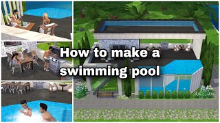 How to make an (infinity) swimming pool in The Sims Mobile (Glitch tutorial)