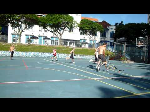 Pickup Ball Hockey in Singapore (Chilli Crabs)