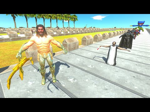 AQUAMAN COCONUT ISLAND DEATH RUN - Animal Revolt Battle Simulator