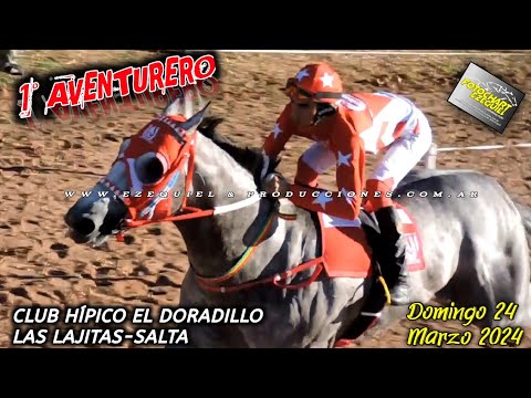 Club Hipico El Doradillo-Las Lajitas-Salta Domingo 24 de Marzo del 2024 1°AVENTURERO vs 2°TEMPLARIO